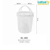 ราคา โลตัส ตะกร้ากลมมีหูหิ้วลายหวาย สีขาว LOTUSS LOUNDRY BASKET WITH HANDLE คําแนะนําผลิตภัณฑ์ใหม่ของเดือนนี้ กล่อง ใส่ ทิชชู่อ เนกประสงค์ ถุง ฝา กาว ที่ วาง ไข่ ใน ตู้เย็น เก็บ ของ โซฟา (17337117839623146