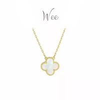 ราคา Pearl Clover Wish Necklace, luxurious with a jewelry box included, Wee Necklace, Chinese style, looks expensive for your child. carousel cuff tiffany and co สร้อย ข้อ มือ ต่างหู พา ด้า (17335548478837