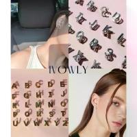 ราคา [COD] ต่างหู ivowly-Grip Alphabet ต่างหูตัวอักษร (1733805705494496922)