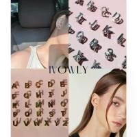 ราคา COD ต่างหู ivowly-Grip Alphabet ต่างหูตัวอักษร * ราคาขายต่อ 1 ตัว (1731610157626263357)
