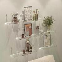 ราคา ชั้นวางของอะครีลิคแบบติดผนังแบบไม่มีรูพรุน แขวนผนัง ทีวี ติดผนัง ชั้นวางของตกแต่ง ชั้นวางหนังสือ พาร์ติชั่นแบบแบน (1730884195923102239)