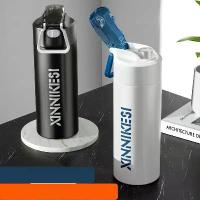ราคา กระติกน้ำหุ้มฉนวนสแตนเลส 33.81oz/20.29oz ปากกว้าง สำหรับเก็บความร้อนและความเย็น เหมาะสำหรับเล่นกีฬา ยิม ปั่นจักรยาน กลางแจ้ง เดินป่า ท่องเที่ยว รถ ถ้วย ปลอดสาร BPA พร้อมการออกแบบ (1732853751923378086)