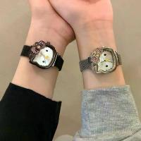 ราคา นาฬิกา KT ขายดีที่สุดในร้าน ของขวัญวันเกิด ดีไซน์คิตตี้ประดับโบว์ประดับเพชร สายแม่เหล็ก สไตล์การ์ตูนน่ารัก เหมาะสำหรับเด็กผู้หญิง นักเรียน และผู้หญิง ของขวัญบูติก (1733109469457188266)