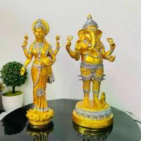 ราคา พระพิฆเนศ พระแม่ลักษมี แร่เหล็กน้ำพี้ แต่งสีทอง เครื่อง นาฬิกา แขวน (1732907111931217394)