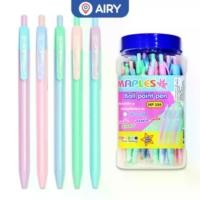ราคา ปากกาและหมึก ปากกาลูกลื่นสีพาสเทล 5 สี แบบกด (หมึกน้ำเงิน) ขนาดเส้น 0.7mm Maples 339 ปากกา ปากกาลูกลื่น เครื่องเขียน ปากการาคาถูก (1733963230259938703)