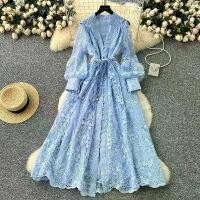 ราคา เดรสทางการ ปักลาย หรูหรา สำหรับผู้หญิง ใส่หน้าร้อนและฤดูใบไม้ร่วง แขนยาว สไตล์โคมไฟ เสื้อกั๊กลูกไม้ ประดับมุก เหมาะสำหรับงานพรอมและตอนเย็น ชุดวันเกิด ปาร์ตี้ (1732955242800251912)