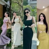 ราคา ☀️☀️เดรสสายเดี่ยวทรงเก๋ๆเว้าเอว ใส่ไปทะเล คาเฟ่ ชุดไปดินเนอร์ ปาร์ตี้ สุดแซ่บ (1733678286132708561)