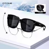 ราคา แว่นกันแดด OTOHE แบบพับได้ แว่นตาสายตาสั้น ปกคลุมแว่นตา TAC แว่นกันแดดโพลาไรซ์ แบบพับได้ สวมทับแว่นตา ผู้ชาย ผู้หญิง UV400 สวมทับแว่นตา ป้องกันแสงสะท้อน สำหรับการเดินทางกลางแจ้งและขับรถ (1732751459570