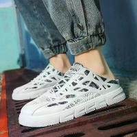 ราคา รองเท้าแตะผ้าใบระบายอากาศสำหรับฤดูร้อน แบบเปิดส้น รองเท้าแตะครึ่งหลัง ผู้ชาย แฟชั่นรองเท้าลำลอง สไตล์เรียบง่าย ขายส่ง รองเท้า ทรงเอ หู หนีบ วันนี้ รับ หิ้ว บาจา (1733416012669945487)
