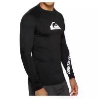 ราคา เสื้อว่ายน้ำแขนยาว ผู้ชาย Quiksilver Rashguard โลโก้ขาว (1732559584848349142)