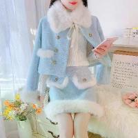 ราคา 2026ชุดสูทกันหนาว หนา ไซส์เล็ก ใหม่ คุณภาพสูง สีทองอุดมไปด้วย เสื้อโค้ทสั้นและกระโปรง เซ็ต 2 ชิ้น Women Clothing ผู้หญิง Dress ชุดเซตผู้หญิง 2 ชิ้น ชุดเซตสาวอวบ 2 ชิ้น ครอป (1733818861742360414)