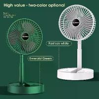 ราคา แฟนไฟฟ้า พัดลมไฟฟ้า พัดลมพกพาขนาดเล็ก พับได้ โต๊ะทำงาน 9W ชาร์จไฟได้ พัดลม USB ขนาดเล็ก สำหรับบ้าน R250318 (1733800708653614714)