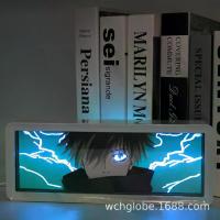 ราคา โคมไฟแกะสลักกระดาษพลาสติกอะนิเมะ, Gojo Satoru, โคมไฟตั้งโต๊ะ, โคมไฟกรอบรูปแบบใช้คู่, ขายร้อน, ทำจากพลาสติก ABS พัดลม ตั้งโต๊ะ (1732862436269459425)