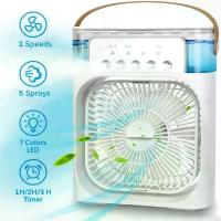 ราคา 600MLพัดลมไอเย็น พัดลมมินิ แบบพกพา พัดลมเล็ก เครื่องปรับอากาศแบบพกพา พัดลมAirพัดลมแอร์ แอร์จิ๋ว พัดลมไอเย็นพกพา (1729619978549889579)