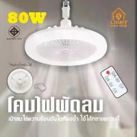 ราคา พัดลมเพดานไฟ LED 80W แสงขาว ปรับลม+แสงได้ พัดลม หลอดไฟติดเพดาน ประหยัดพลังงาน หลอดไฟ รุ่น TSM-F80C (1733785537788348047)