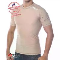 ราคา [COD] เสื้อรัดกล้ามเนื้อแขนสั้น ชาย FITSUITS ORIGINAL FM-S002-04 สีเนื้อ เสื้อรัดกล้ามเนื้อ ชุดกีฬา วิ่ง โยคะ ฟิตเนส (1734217514303457112)