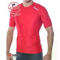 ราคา [COD] เสื้อรัดกล้ามเนื้อแขนสั้น ชาย FITSUITS ORIGINAL FM-S002-14 สีแดง เสื้อรัดกล้ามเนื้อ ชุดกีฬา วิ่ง โยคะ ฟิตเนส (1733414079565562913)
