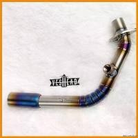 ราคา antimeshop ปัจจุบัน คอท่อไอเสีย ไทเทเนียม สำหรับ Vespa Sprint / Primavera S125 LX125 คอเชื่อม นิว เวสป้า 28 มม. มอเตอร์ไซค์ Motorcycle (1730327882343943003)