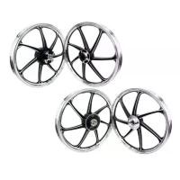 ราคา วงล้อ ล้อแม็ก Sonic หน้าดิส หลังดิส สีดำปัดเงิน จำนวน1คู่ คุณภาพดี Motorcycle มอเตอร์ไซค์ (1733972439959962846)