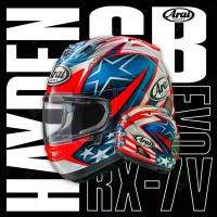 ราคา หมวกกันน็อค ARAI รุ่น RX-7V EVO ลาย HAYDEN SB Motorcycle มอเตอร์ไซค์ (1730251346962451180)