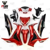 ราคา สไตล์เดียวกับสมอ PUGParts ชุดสีเวฟ125i wave125i ปลาวาฬ (ชุด13ชิ้น) สีแดงแก้วท้ายดำ 2012-2017 เฟรมสีเวฟ125i มอเตอร์ไซค์ Motorcycle เบาะ บังโคลน ไฟหน้า (1730808403293539304)