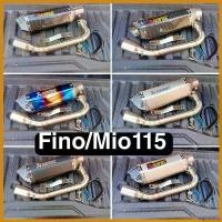 ราคา vaginoshop ความคงทน ชุดท่อFino115/Mio115+ปลายท่อ ak 14 นิ้วมีจุกลดเสียง pro fender มอเตอร์ไซค์ Motorcycle สแตนเลส (1730522344521107614)