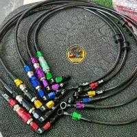 ราคา สายเบรค สเตท6 พร้อมวาล์วปลดน้ำมัน ใช้งานได้จริง ยาว36นิ้ว หัว90องศา #สายเบรคปลดวาล์ว มีหลายสีใส่ได้ทุกรุ่น มอเตอร์ไซค์ (1732901561506038921)