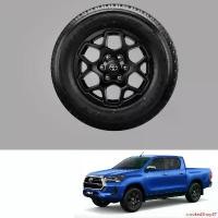ราคา คุณภาพรับประกันได้ ล้อแม็ก ล้ออัลลอยด์ 17 นิ้ว สีดำ สำหรับ Toyota Hilux Revo Prerunner ปี 2021-2022 รถยนต์ Motorcycle โลหะ (1731635912608811757)