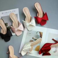 ราคา YOURSHOES B83 / รองเท้าส้นสูง 3นิ้ว รองเท้าส้นสูงผ้าซาตินแต่งโบว์ รองเท้าออกงาน คําแนะนําผลิตภัณฑ์ใหม่ของเดือนนี้ ลดราคา (1733183314189976976)