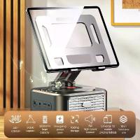 ราคา ลำโพง TWS ไร้สายพร้อมที่ยึดโทรศัพท์แบบสอดผ่านแท็บเล็ต ลำโพงซูเปอร์ทรานสดิสก์สำหรับ iPhone และ iPad รองรับการใช้งานคู่ขนานกับ Samsung และ Xiaomi (1734297660561917739)