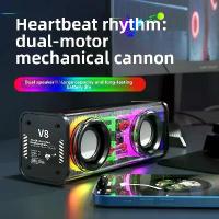 ราคา ลำโพงบลูทูธตั้งโต๊ะ, โปร่งใส Mecha ลำโพง V8, เบสหนัก, อายุการใช้งานแบตเตอรี่ยาวนาน, แบบพกพา, ลำโพง A9 สีสันสดใส (1732803315732416151)