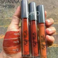 ราคา 【เก็บเงินปลายทาง】 【COD ส่งฟรี !! Sivanna Colors Soft Matte Cream Lip Gloss HF359 3ชิ้น ลิปจิ้มจุ่ม ซีเวียน่า ลิปสติก เนื้อแมท ลิปกลอส ลิปเนื้อแมท ลิปแมท (1733514953296020570)