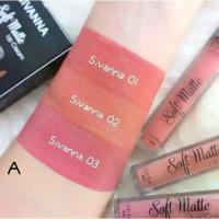 ราคา 【ส่งฟรี】 【COD ส่งฟรี !! Sivanna Colors Soft Matte Cream Lip Gloss HF359 3ชิ้น ลิปจิ้มจุ่ม ซีเวียน่า ลิปสติก เนื้อแมท ลิปกลอส ลิปเนื้อแมท ลิปแมท (1733514941040920522)