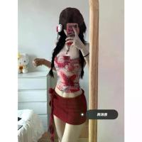 ราคา เสื้อชั้นในสั้น พิมพ์ลายผีเสื้อ สาวฮอตหวาน หญิง เซ็กซี่ ริบบิ้นกุหลาบสีแดง กระโปรงรัดรูปกระชับสัดส่วน สูท สงกรานต์ ชุด ไฮโซ ไป ทะเล ผ้า สวยๆ เซต 3 ชิ้น ผู้หญิง พลีท เบ (1731212732343289715)