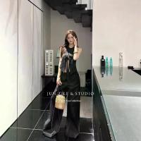 ราคา ชุดผู้หญิง, สไตล์สาวฮอต, เสื้อกั๊กเปลือยคอเชือกแขวนคอลายทางสีดำ, เสื้อกล้ามแขนกุด, กางเกงสูทขาตรงหลวม สงกรานต์ ชุด ลินิน แนว ผู้ดี วัย 50 ลาย ทหาร หญิง ไป คอนเสิร์ต ไซส์ ใหญ่ สี (1732282599636961069)