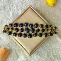 ราคา (สินค้ามีชิ้นเดียว) สร้อยข้อมือไพลินพลอยแท้ ไพลินหลังเบี้ย เครื่องประดับแท้ มีใบรับประกัน สร้อย ข้อมือ (1732182145596425482)