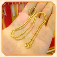 ราคา สร้อยคองูกระดูกงู ลูกปัดทองชุบทองอิตาลี 18K สำหรับผู้หญิง ของขวัญ แพ้ง่าย ไม่หมอง สร้อย ทอง (1734258072991729135)