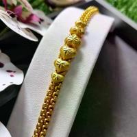 ราคา ข้อมือ บล็อคหัวใจ6ดวง 2 บาท ยาว 6-8 นิ้ว ทองเคลือบไมครอน เหมือนของจริงจนแยกไม่ออก กําไล ผู้ชาย กําไร สร้อย ข้อมือ เสริมดวง คอ evileye darina สร้อยคอ เงิน (1733342998801122436)