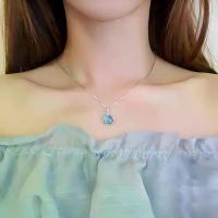 ราคา สร้อยคอเงินแท้ จี้อะความารีน โซ่กระดูกไหปลาร้า ราคาไม่แพง หรูหรา อ่อนโยน หวาน สร้อยคอสำหรับสุภาพสตรี สร้อยชาแนลผู้หญิง สร้อยคอ ยาว ดวงตา ไม่ แฟชั่น สร้อยโชคเกอร์ชาแนล mystylebylalitaสร้อย (17304615574