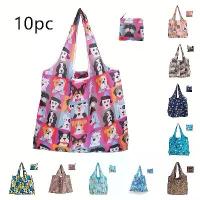 ราคา ถุงช้อปปิ้งเป็นมิตรกับสิ่งแวดล้อมแบบใช้ซ้ำได้ 10 ใบ ถุงถือพับเก็บได้ความจุขนาดใหญ่ เหมาะสำหรับการช้อปปิ้ง สำนักงาน การเดินทาง การจัดระเบียบ และการจัดเก็บ (1733619786069214962)