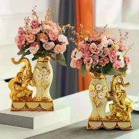 ราคา แจกันรูปช้างสำหรับตกแต่ง แจกันเซรามิกสมัยใหม่ เหมาะเป็นของตกแต่งโต๊ะกลาง ห้องครัว สำนักงาน งานแต่งงาน หรือห้องนั่งเล่น ตกแต่งบ้านสวยงาม ตกแต่งฤดูใบไม้ผลิและฤดูร้อน (1733903117374293429)