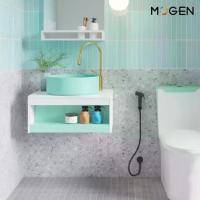 ราคา MOGEN เฟอร์นิเจอร์กันน้ำ 100 % +อ่างล้างหน้า ขนาด 60 ซม.สีขาว+อลูสีเขียว (AL-209) รุ่น LMU1060/7K(AG) (1729714440092617586)