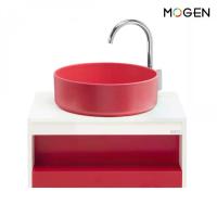 ราคา Global House MOGEN เฟอร์นิเจอร์กันน้ำ 100 % +อ่างล้างหน้า ขนาด 60 ซม.สีขาว+อลูสีแดง (AL-105) รุ่น LMU1060/6K(AR) (1729856974329711493)