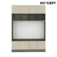 ราคา Koncept Furniture ชั้นวางทีวี 160 ซม. รุ่น Contini Plus Mid Gloss สีครีม สีขาว (1730334536011319546)