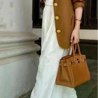 ราคา กางเกงขายาว กางเกงผ้าลินิน สีขาว เอวสูงขากระบอกใหญ่ สไตล์เกาหลี ผ้าเบาใส่สบาย ไม่ร้อนระบายอากาศ ใส่แมทช์กับเสื้อตัวโปรดได้ง่าย(17-กางเกงขาวลินิน) (1734248425790146118)