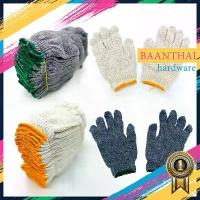 ราคา [COD] [Tiktok]ถุงมือผ้า 10โหล ถุงมือทอผ้าฝ้าย 4,5,6,7ขีด 120คู่ อย่างหนา (สีขาว/สีเทา) ราคาถูก (1733606466696087040)