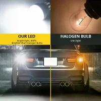 ราคา หลอดไฟ LED, 2 ชิ้น, T20 7440 W21W, สว่างมาก, ไฟรถยนต์, สีขาว, ไฟถอยหลัง, หลอดไฟ DRL และไฟเลี้ยว, 12V, ไม่มีแบตเตอรี่ (1732267078245844107)
