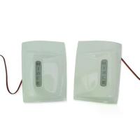 ราคา ฝาครอบใต้ไฟท้าย+Led ไฟเบรค รถตู้ โตโยต้า ไฮแอค คอมมูเตอร์ สีขาว สำหรับ Toyota Hiace Commuter ปี 2005-2018 (1733545213288482577)