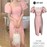 ราคา ZY·HT ชุดราตรี เดรสไปงานแต่ง เดรสออกงาน เดรสผู้หญิง เดรสสีชมพู สีเขียว สีขาว ผ้าสูท เดรสเซ็กซี่ เดรสเกาหลี ชุดออกงาน พร้อมส่ง 4891 (1734317872022587057)