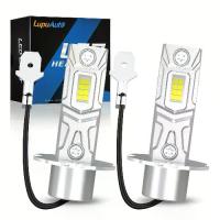 ราคา หลอดไฟ LED H3 ความสว่างสูงพิเศษ ขนาดมินิ 20,000 ลูเมน 90 วัตต์ 12 โวลต์ 6,000 เคลวิน สีขาว หลอดไฟ LED H3 แบบไม่มีพัดลม ใช้กับไฟตัดหมอก ไฟกลางวัน และโคมไฟคัทเอาท์ (ฮาโลเจน) สำหรับ (1734275040109102630)